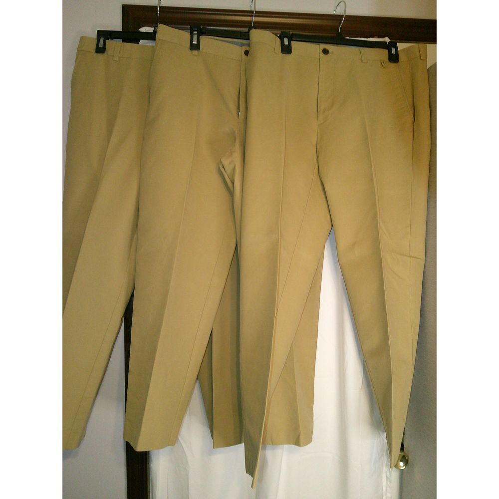 Lot of 3 Pairs of Joseph Abboud Classic Khaki Dress Pants Bus/Casual Size 36x30‎